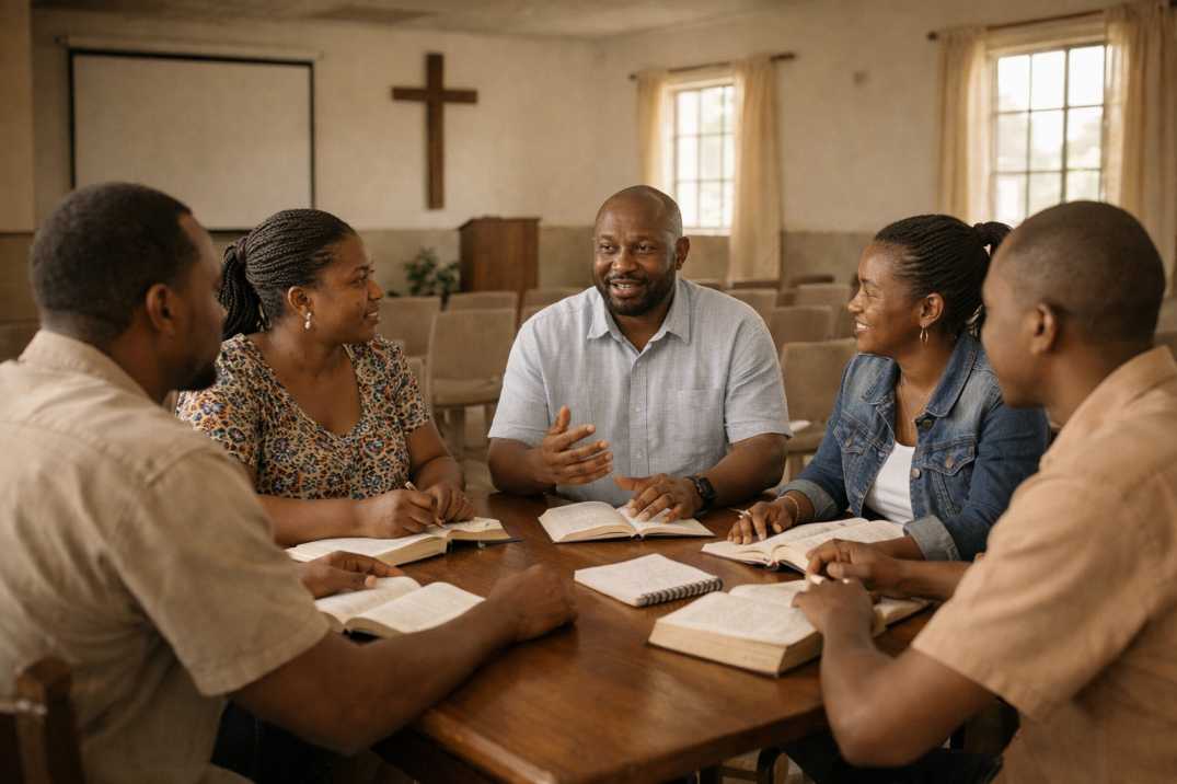 Church community gathering for discipleship